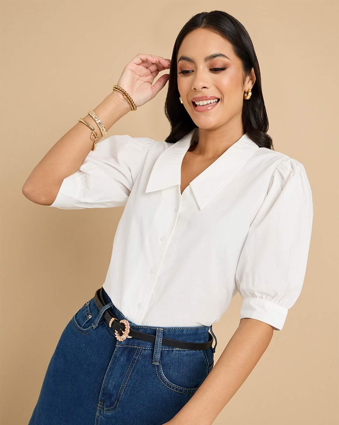 Buy White Tops for Women by Styli Online