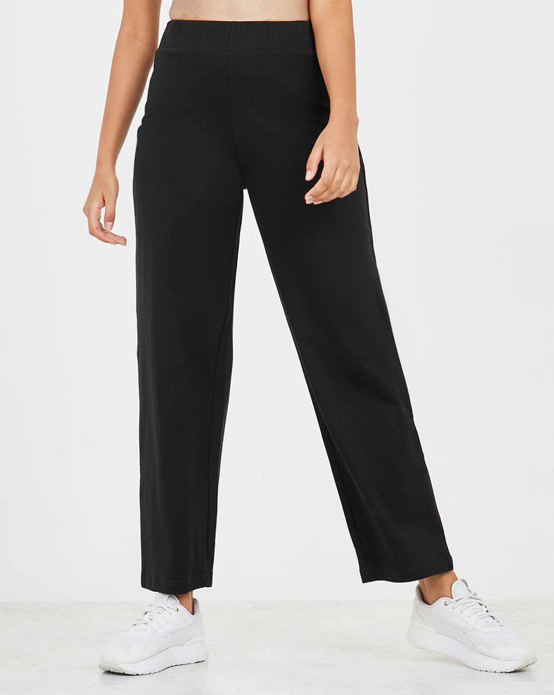 Buy Black Track Pants for Women by Styli Online