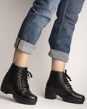 Boots black shop for girls