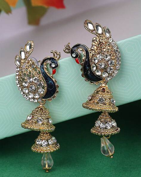 Buy HOPMEE Premium Quality Heavy Kundan Earrings Fabric Stud Earring Online  at Best Prices in India - JioMart.