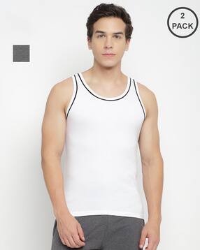 la intimo Pack of 2 Round-Neck Vests-picture-16