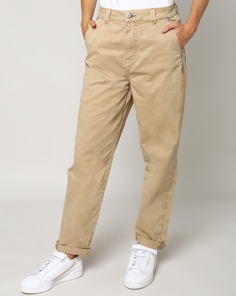 Buy Beige Trousers & Pants for Women by TOMMY HILFIGER Online | Ajio.com
