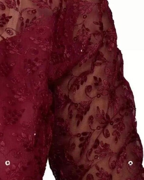 Buy Maroon Blouses for Women by LINARO LIFESTYLES Online