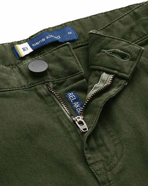 Buy Olive Trousers & Pants for Men by Bene Kleed Online