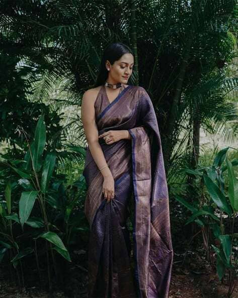 Buy Fancy Jute Silk Saree with Blouse Piece for Women Online In India At  Discounted Prices