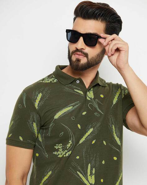 Olive golf outlet shirt