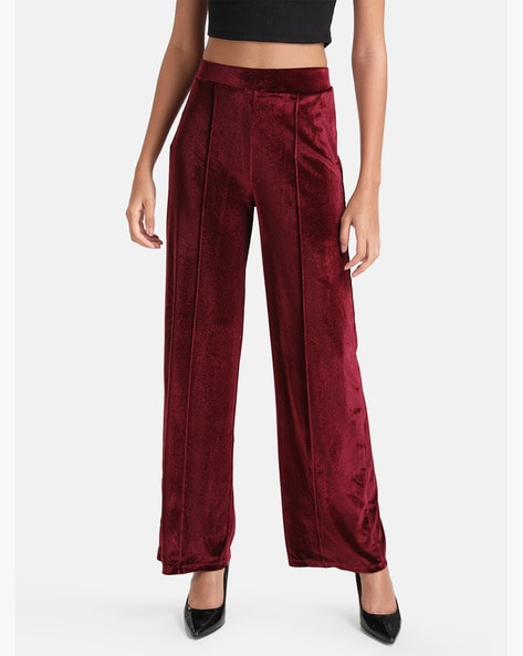 Amazon.com: Women Trousers Suits Comfortable Fleece Style 2 Piece Blazer  Pants Set Long Sleeve Blazer and Wide Leg Trousers (S) Burgundy : Clothing,  Shoes & Jewelry