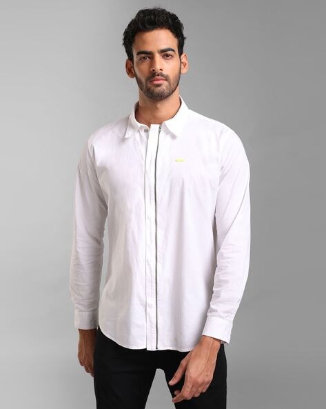 Men Zipper Shirt - Buy Men Zipper Shirt online in India