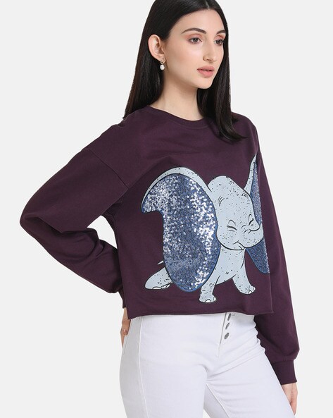 Buy Purple Sweatshirt Hoodies for Women by Kazo Online Ajio