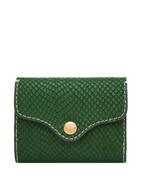 FOSSIL Heritage Croc-Embossed Tri-Fold Wallet