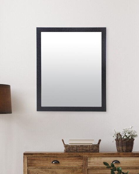 4 on sale geometric patterned framed mirrors in black