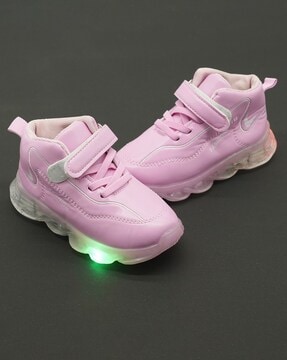 Tiny Kids Running Led Shoes, Casual Led Velcro Shoes Light weight Outdoor  Sports Shoes for Boys