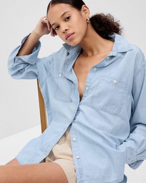 The 13 Best Women's Denim Shirts for 2023 | Marie Claire