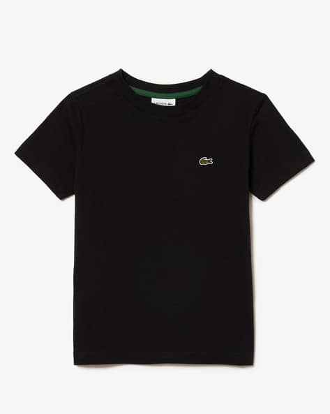 Crew-Neck T-Shirt with Logo Embroidery