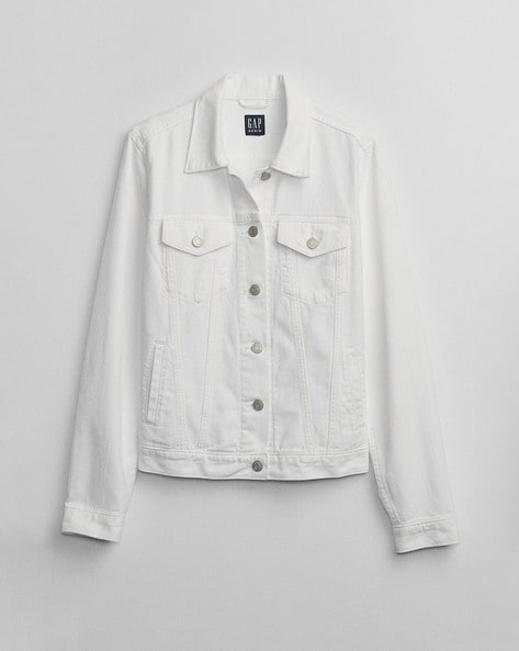 Buy Optic White Jackets Coats for Women by GAP Online Ajio