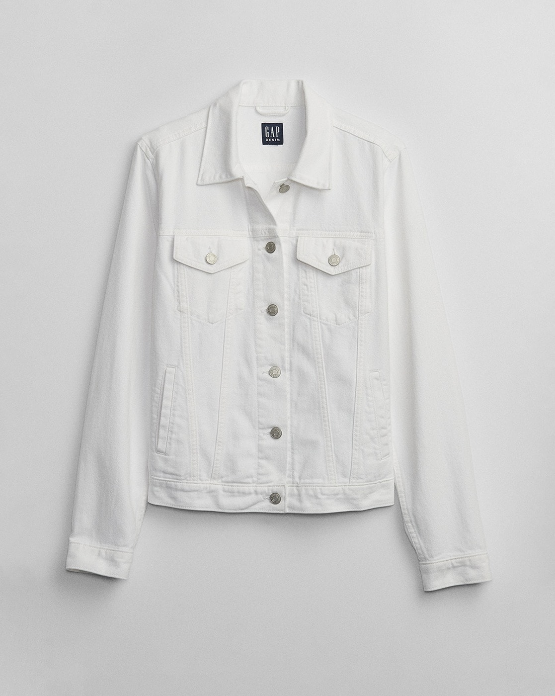 Gap white on sale denim jacket