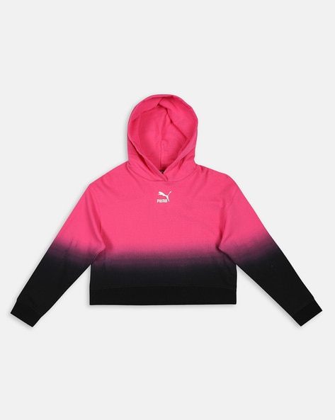 Girls shop puma hoodies