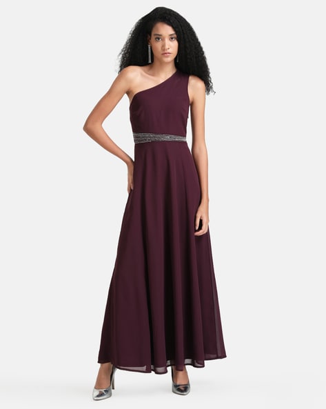Buy Kazo Women Black Embellished Maxi Dress - Dresses for Women 9105347 |  Myntra