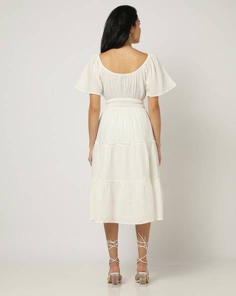 Buy Off White Dresses for Women by GAP Online Ajio