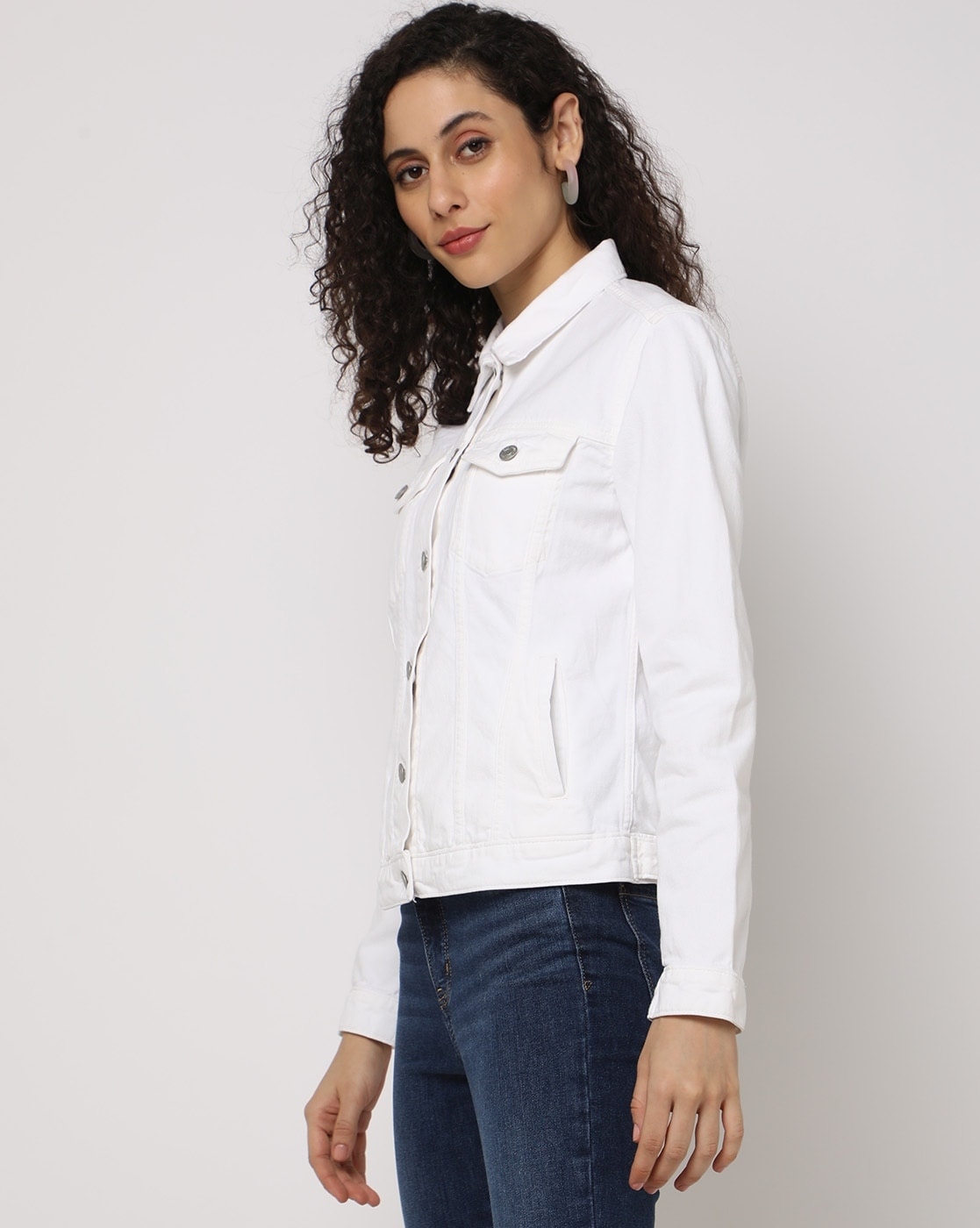 Buy White Jackets & Coats for Women by ORCHID BLUES Online | Ajio.com