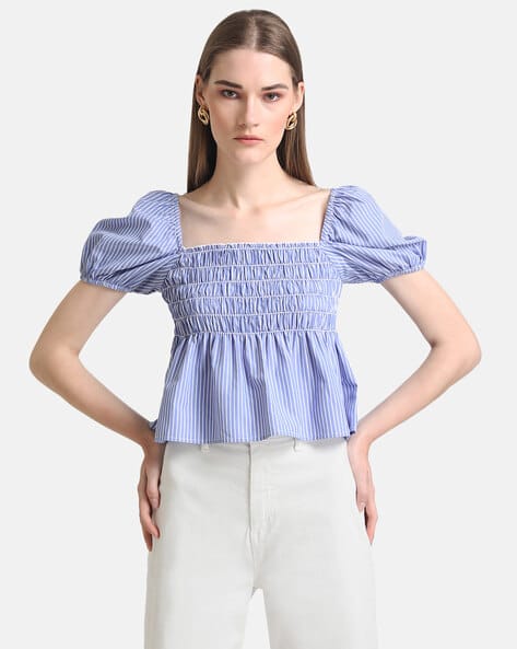 Kazo Regular Solid Crop Top