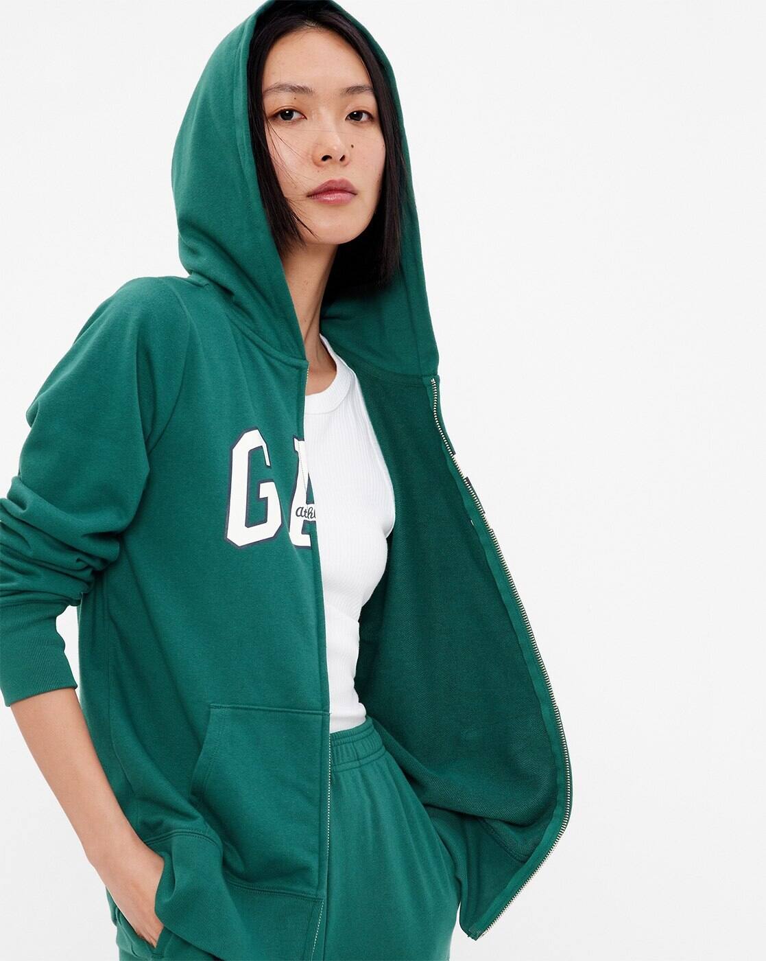Buy Green Sweatshirt u0026 Hoodies for Women by GAP Online | Ajio.com
