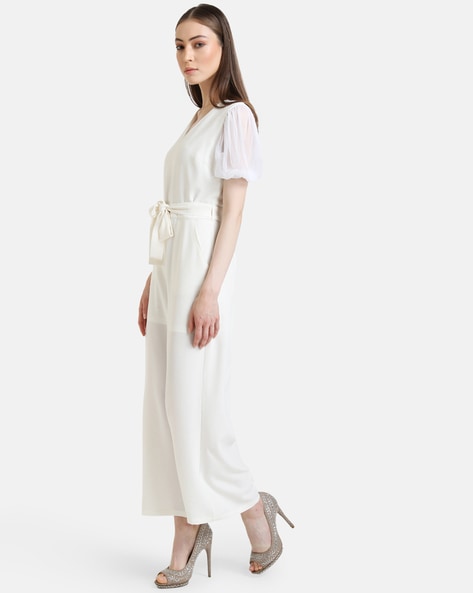 Buy KAZO Solid Sleeveless Polyester Women's Full Length Jumpsuit | Shoppers  Stop