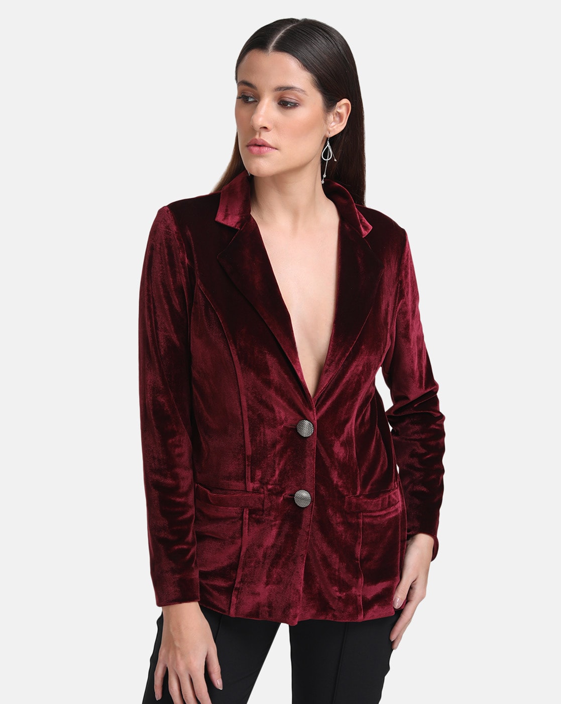 Maroon clearance blazer women