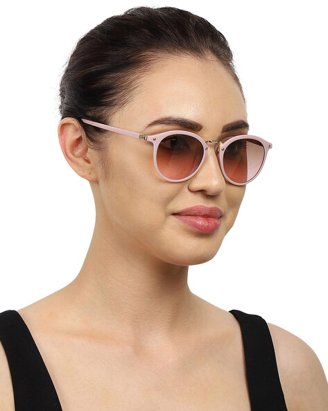 Women's Plastic Oval Sunglasses - A New Day™ Black : Target