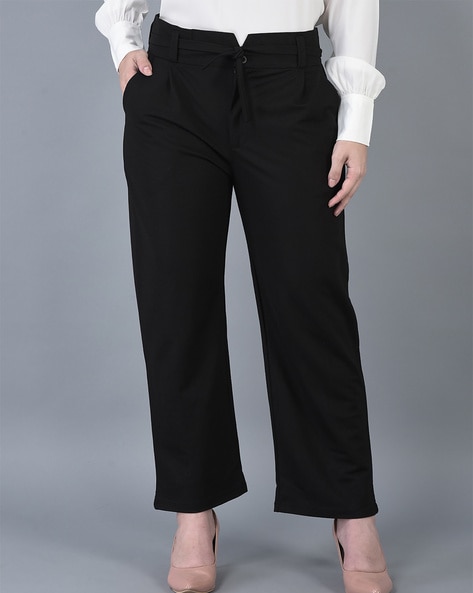 Buy Maroon Trousers & Pants for Women by FITHUB Online | Ajio.com