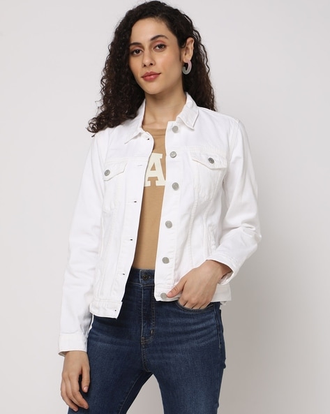 Gap white shop jean jacket