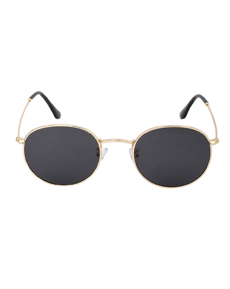 Buy JUST-STYLE Unisex Round Sunglasses(Black) at Amazon.in