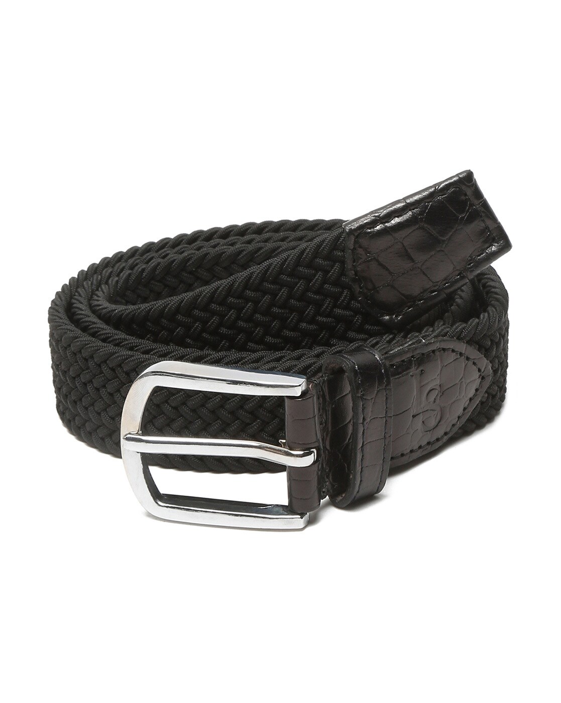 Black - Suede Braided Belt