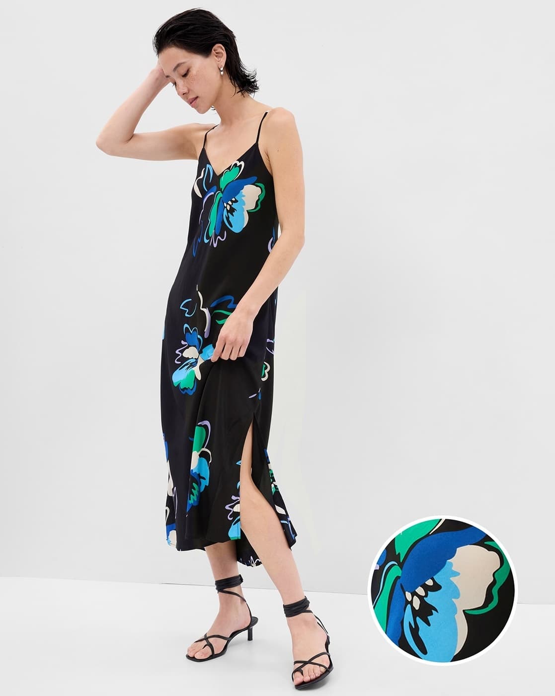 Floral Print A-Line Dress