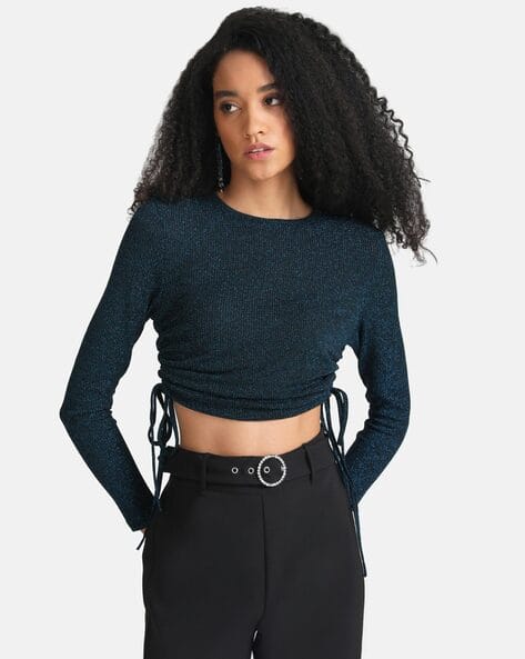 Kazo Full-Sleeves Crop Top