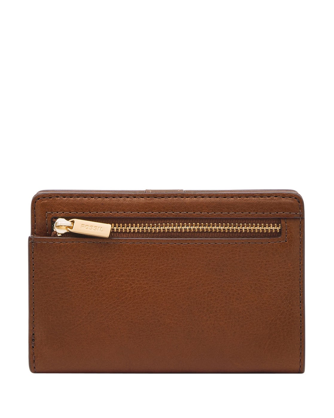 Fossil Logan Zip Bronze Metallic Card Case Wallet | Dillard's