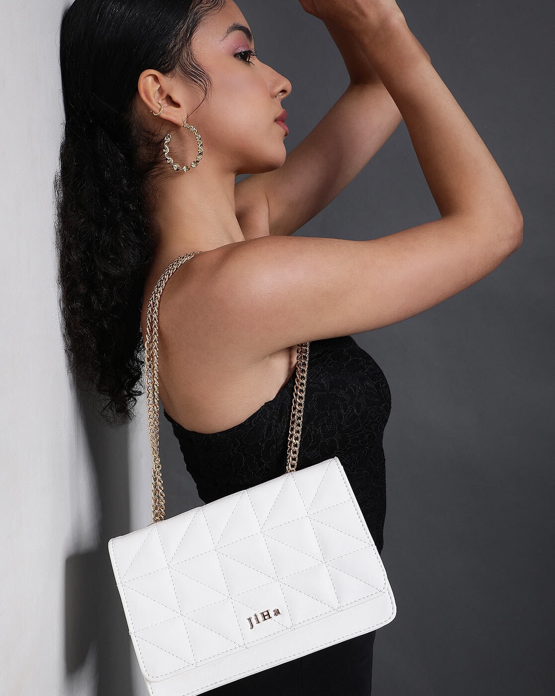 Buy Diana Korr Blue Solid Shoulder Bag - Handbags for Women 4699933 | Myntra