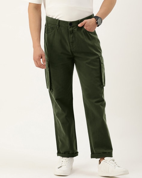 Rust Straight Relaxed Fit Rhysley Men's Cargo Trousers - Buy Online in  India @ Mehar