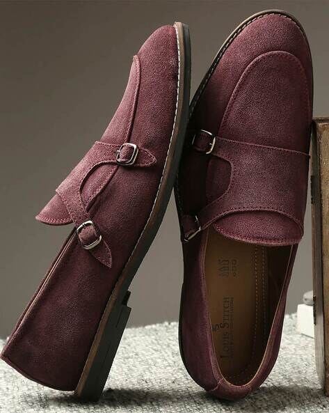 Buy Maroon Formal Shoes for Men by LOUIS STITCH Online