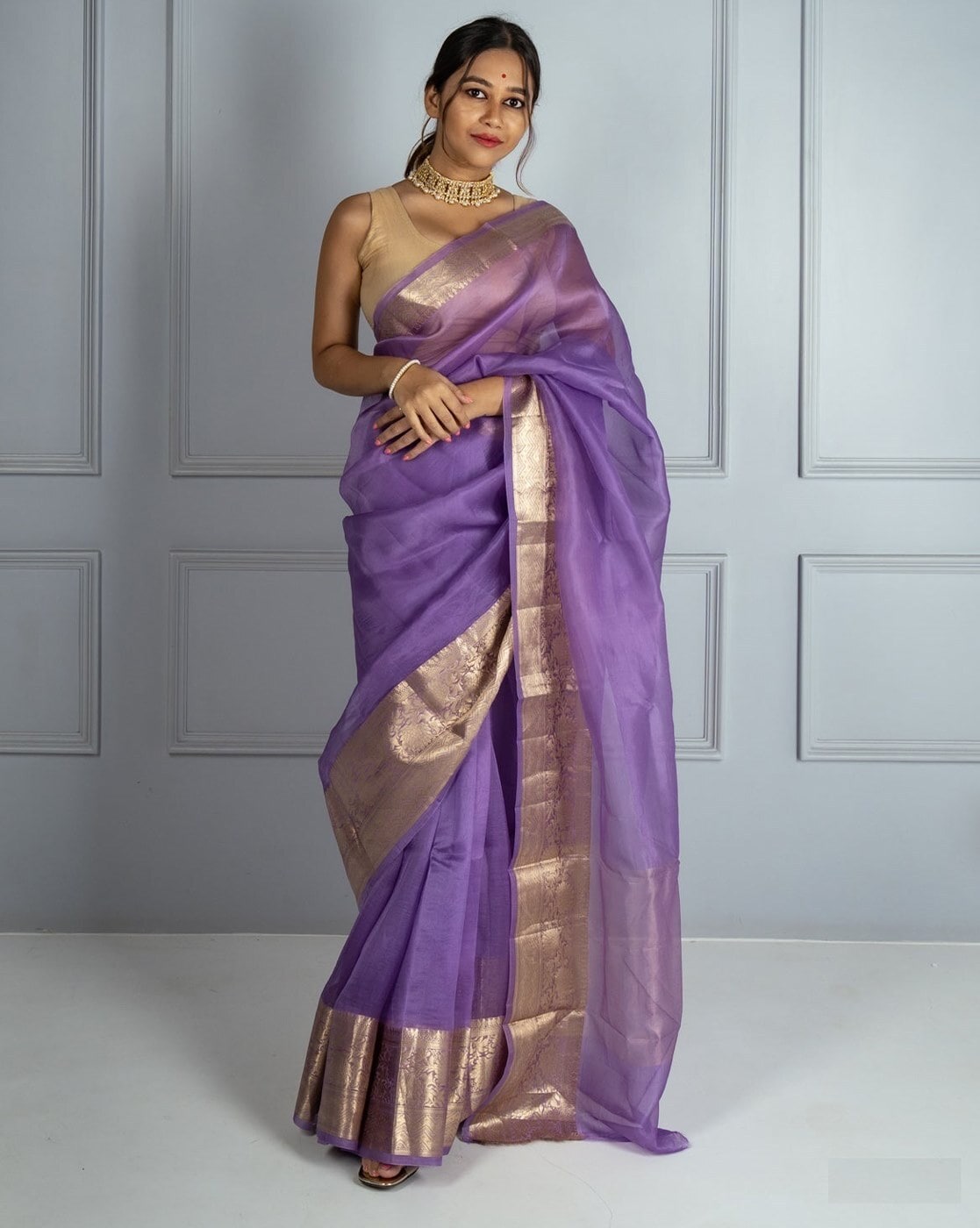 Bombay Grey Woven Tussar Silk Saree – MySilkLove