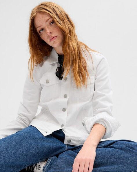 How to Wear a Denim Jacket  Women's Jean Jackets, White Denim