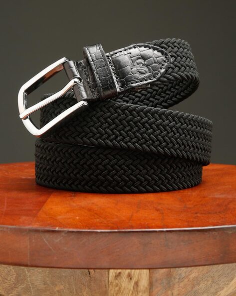 Classic Braided Belt in Black – Stitch And Feather