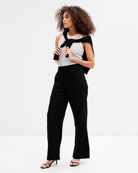 Buy Black Trousers & Pants for Women by GAP Online