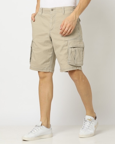 Mens khaki cargo on sale shorts