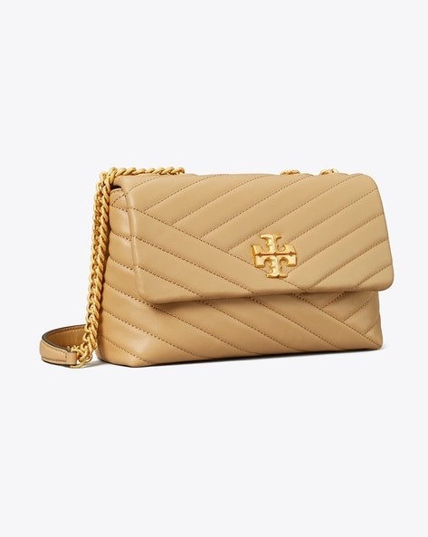 Buy Tory Burch Kira Chevron Convertible Shoulder Bag with Adjustable Strap, Black Color Women