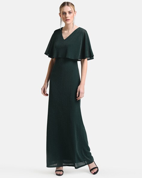 Buy KAZO Black Abstract Satin Cowl Neck Women's Mini Dress | Shoppers Stop