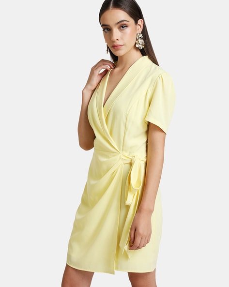 Kazo yellow outlet dress