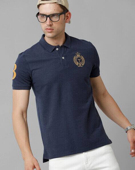 Regular Fit Polo T-Shirt with Short Sleeves
