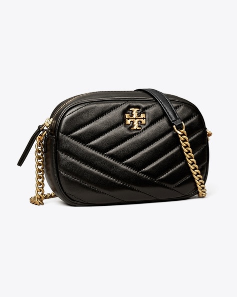 Buy Tory Burch Mini Kira Chevron Bag with Adjustable Strap, Black Color  Women