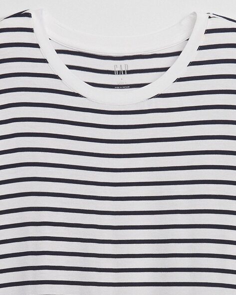 Gap black and on sale white striped shirt